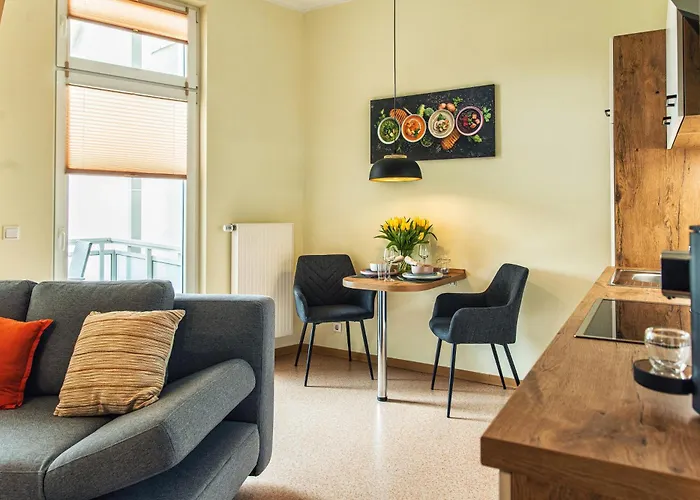 Apartman - Zentral - Modern - Balkon - Kueche Mühlhausen